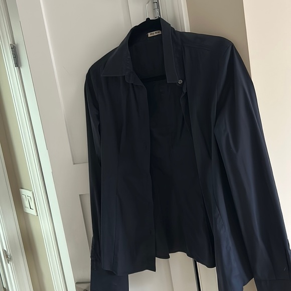 Miu Miu navy button down - Picture 1 of 3